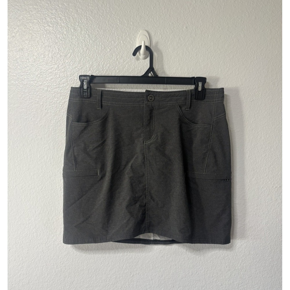 Kuhl Active Athletic Outdoor Hiking Skirt Skort Golf Tennis Gray Womens Sz 10